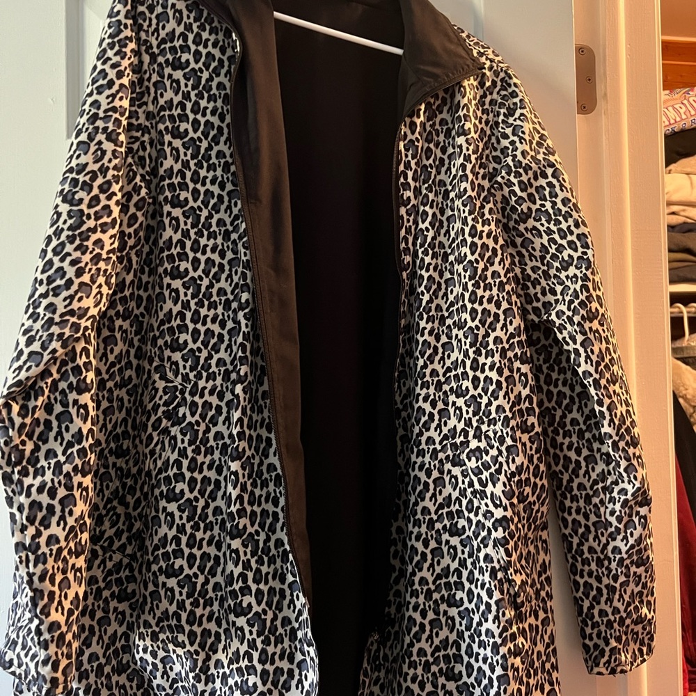 Leopard Print Rain Jacket